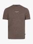 Cavallaro Napoli Baroni Cotton Stretch Mélange 3D Logo T-Shirt Dark Taupe Melange