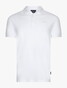 Cavallaro Napoli Bavegio Organic Cotton Blend Subtle Stretch Polo Wit