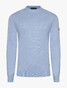 Cavallaro Napoli Cercolo Round Neck Organic Cotton Blend Pullover Licht Blue Melange