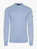 Cavallaro Napoli Cercolo Round Neck Organic Cotton Blend Trui Licht Blauw Melange