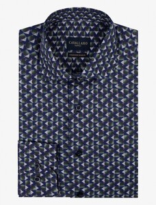Cavallaro Napoli Cesario Shirt Green-Blue