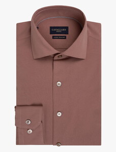 Cavallaro Napoli Compattio Cotton Stretch Easy-Iron Overhemd Oud Roze