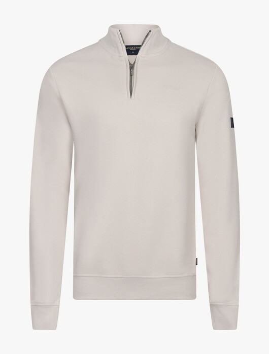 Cavallaro Napoli Diagono Half Zip Sweat Trui Kitt