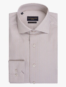 Cavallaro Napoli Emiliano Allover Abstract Pattern Overhemd Oud Roze