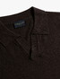 Cavallaro Napoli Erlino Linnen Cotton Blend Polo Donker Bruin
