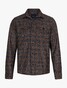 Cavallaro Napoli Fasanio Luxury Check Overshirt Camel-Dark Blue