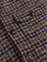 Cavallaro Napoli Fasanio Luxury Check Overshirt Camel-Donker Blauw