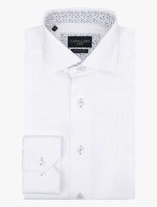 Cavallaro Napoli Ferrio Cotton Doppio Ritorto Shirt White