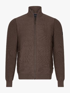 Cavallaro Napoli Gioni Full Zip Cardigan Brown