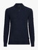 Cavallaro Napoli Levanzio Half Zip Fine Texture Cotton Cashmere Pullover Dark Evening Blue