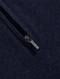 Cavallaro Napoli Levanzio Half Zip Fine Texture Cotton Cashmere Trui Donker Blauw
