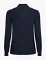 Cavallaro Napoli Levanzio Half Zip Fine Texture Cotton Cashmere Trui Donker Blauw