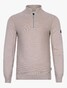 Cavallaro Napoli Linate Half Zip Pullover Trui Light Kitt