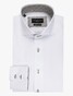 Cavallaro Napoli Luino Subtle Contrast Stitching Overhemd Wit