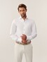 Cavallaro Napoli Luino Subtle Contrast Stitching Overhemd Wit