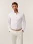 Cavallaro Napoli Luino Subtle Contrast Stitching Overhemd Wit