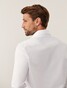 Cavallaro Napoli Luino Subtle Contrast Stitching Overhemd Wit
