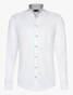 Cavallaro Napoli Luino Subtle Contrast Stitching Overhemd Wit