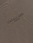 Cavallaro Napoli Luvati Mercerized Cotton Fine Tone-on-Tone Chest Logo T-Shirt Donker Taupe