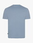 Cavallaro Napoli Luvati Mercerized Cotton Fine Tone-on-Tone Chest Logo T-Shirt Licht Blauw