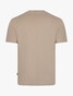 Cavallaro Napoli Luvati Mercerized Cotton Fine Tone-on-Tone Chest Logo T-Shirt Light Taupe