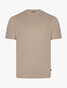 Cavallaro Napoli Luvati Mercerized Cotton Fine Tone-on-Tone Chest Logo T-Shirt Light Taupe