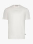 Cavallaro Napoli Luvati Mercerized Cotton Fine Tone-on-Tone Chest Logo T-Shirt Off White