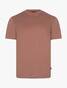 Cavallaro Napoli Luvati Mercerized Cotton Fine Tone-on-Tone Chest Logo T-Shirt Oud Roze