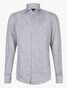 Cavallaro Napoli Midoti Graphic Fantasy Pattern Overhemd Midden Groen-Donker Blauw
