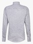 Cavallaro Napoli Midoti Graphic Fantasy Pattern Overhemd Midden Groen-Donker Blauw