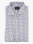Cavallaro Napoli Midoti Graphic Fantasy Pattern Overhemd Midden Groen-Donker Blauw