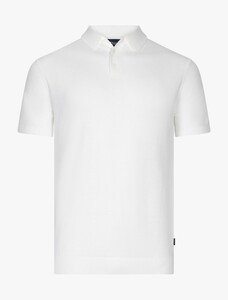 Cavallaro Napoli Milanio Allover Texture Polo Off White