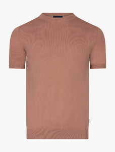Cavallaro Napoli Milo Round Neck Comfort Fabric Blend T-Shirt Old Pink
