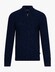Cavallaro Napoli Organto Half Zip Cable Cotton Wool Trui Donker Blauw