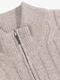 Cavallaro Napoli Organto Half Zip Cable Cotton Wool Trui Kitt