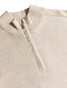 Cavallaro Napoli Palio Half Zip Wool Blend Trui Kitt
