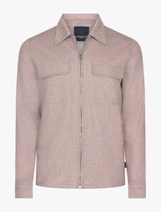 Cavallaro Napoli Ponzo Fine Pied-de-Poule Overshirt Oud Roze