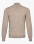 Cavallaro Napoli Saronno Full Zip Mélange Merino Vest Licht Camel
