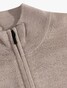 Cavallaro Napoli Saronno Full Zip Mélange Merino Vest Licht Camel