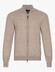 Cavallaro Napoli Saronno Full Zip Mélange Merino Vest Licht Camel