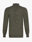 Cavallaro Napoli Saronno Full Zip Mélange Merino Vest Midden Groen