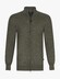Cavallaro Napoli Saronno Full Zip Mélange Merino Vest Midden Groen