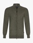Cavallaro Napoli Saronno Full Zip Mélange Merino Vest Midden Groen