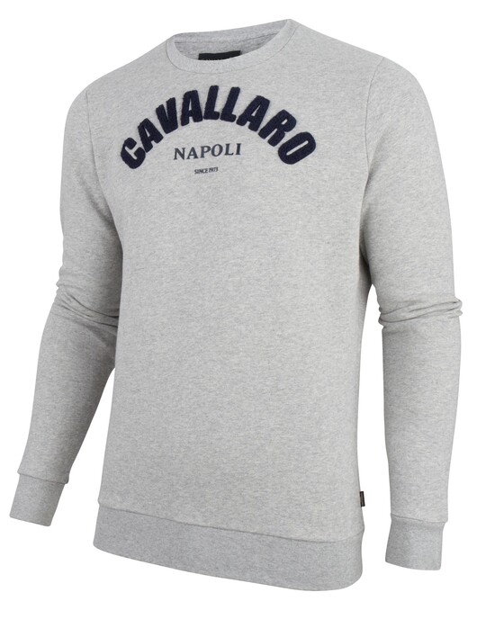 Cavallaro Napoli Studio Sweat Trui in kleur Grijs | Jan Cavallaro Napoli Studio Sweat Trui in kleur Grijs | Jan