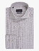 Cavallaro Napoli Tarente Linnen Blend Stripe Overhemd Bruin-Wit