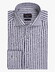 Cavallaro Napoli Tarente Linnen Blend Stripe Overhemd Donker Blauw-Wit