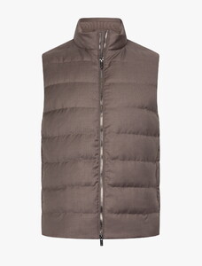 Cavallaro Napoli Toligio Warm Padded Body-Warmer Dark Taupe Melange