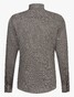 Cavallaro Napoli Tresto Collezione Stampati Dobby Weave Overhemd Brown Coffee