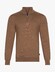 Cavallaro Napoli Uni Color Merino Half Zip Trui Camel