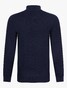 Cavallaro Napoli Uni Color Merino Half Zip Trui Donker Blauw